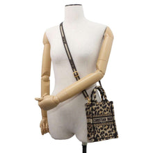 Load image into Gallery viewer, Dior book tote phone bag Beige/Black S5555CRHM Canvas Size Mini
