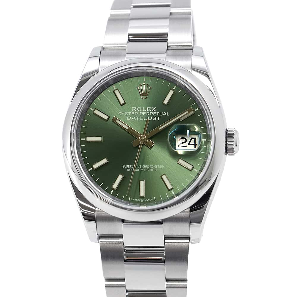 ROLEX Datejust W36mm Stainless Steel Mint Green Dial 126200