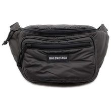 将图像加载到图库查看器中，BALENCIAGA Explorer belt bag Black 482389 Puffy Coated Light Nylon
