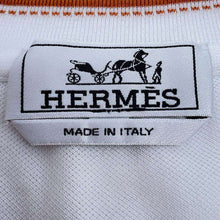 Load image into Gallery viewer, HERMES T-Shirt Saddle Stitch Size L White Cotton100%
