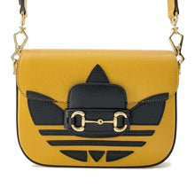 Load image into Gallery viewer, GUCCI Adidas Horsebit1955 Yellow/Black 658574 Leather
