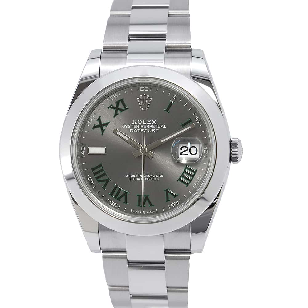 ROLEX Datejust W41mm Stainless Steel Slate Dial 126300