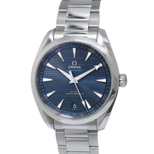 将图像加载到图库查看器中，OMEGA Seamaster Aqua Terra Co-Axial Master Chronometer W41mm Stainless Steel Blue Dial 220.10.41.21.03.001
