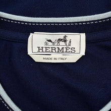 Load image into Gallery viewer, HERMES TShirt Size L Navy Cotton100%
