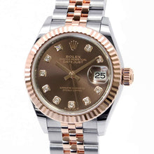 将图像加载到图库查看器中，ROLEX Lady-Datejust W28mm Stainless Steel K18PG Chocolate/10PD Dial 279171G
