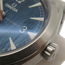 将图像加载到图库查看器中，OMEGA Seamaster Railmaster Master Chronometer W40mm Stainless Steel Blue Dial 220.10.40.20.03.001
