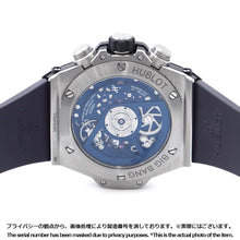 将图像加载到图库查看器中，HUBLOT Big Bang Unico W42mm TI Rubber Blue Dial 441.NX.5179.RX
