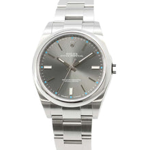 将图像加载到图库查看器中，ROLEX Oyster Perpetual W39mm Stainless Steel Dark Rolesium Dial 114300
