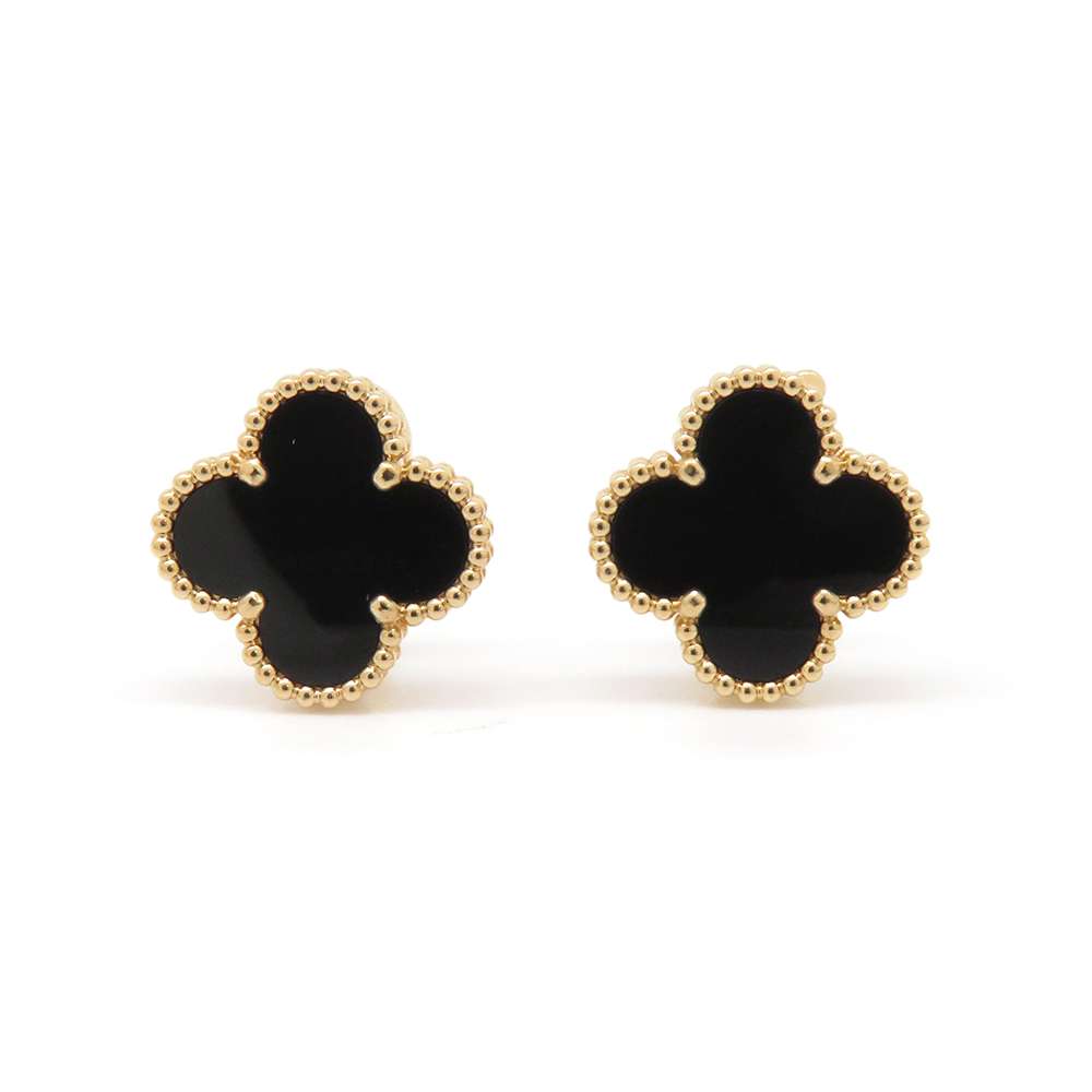 Van Cleef & Arpels Vintage Alhambra Earrings VCARA44200 18K Yellow Gold