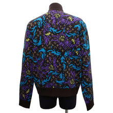 Load image into Gallery viewer, LOUIS VUITTON Monogram Zip-up Knit Jacket Size L Brown/Purple/Blue1AB6H0 Wool 100%
