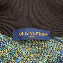 将图像加载到图库查看器中，LOUIS VUITTON Monogram Zip-up Knit Jacket Size L Brown/Purple/Blue1AB6H0 Wool 100%
