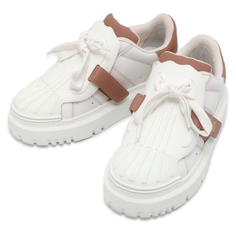 Dior DIOR-ID Sneakers White/Pink KCK278BCR Leather Rubber Size 34