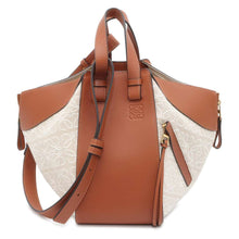 Load image into Gallery viewer, LOEWE hammock Tan/Ecru A538S35X29 Jaguar Leather Size Small
