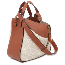 Load image into Gallery viewer, LOEWE hammock Tan/Ecru A538S35X29 Jaguar Leather Size Small
