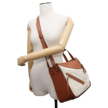 Load image into Gallery viewer, LOEWE hammock Tan/Ecru A538S35X29 Jaguar Leather Size Small
