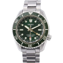 将图像加载到图库查看器中，SEIKO Prospex Mechanical Divers 1968 Heritage GMT W42mm Stainless Steel Green Dial SBEJ009
