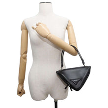 Load image into Gallery viewer, PRADA Triangle 2wayHandbag Black 1BA315 Leather
