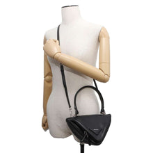 Load image into Gallery viewer, PRADA Triangle 2wayHandbag Black 1BA315 Leather
