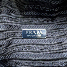 将图像加载到图库查看器中，PRADA Triangle 2wayHandbag Black 1BA315 Leather
