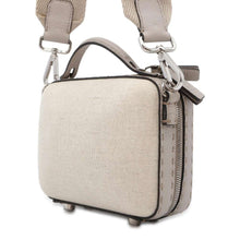 Load image into Gallery viewer, FENDI FF motif 2WAY Shoulder Bag Beige 7VA552 Canvas Leather
