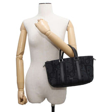 Load image into Gallery viewer, Dior Oblique Weekender 2WAY Shoulder Bag Black1ESPO322YXL_H03E Canvas Leather Size 25
