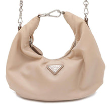 Load image into Gallery viewer, PRADA ChainShoulder Bag Beige 1BH172 Nylon
