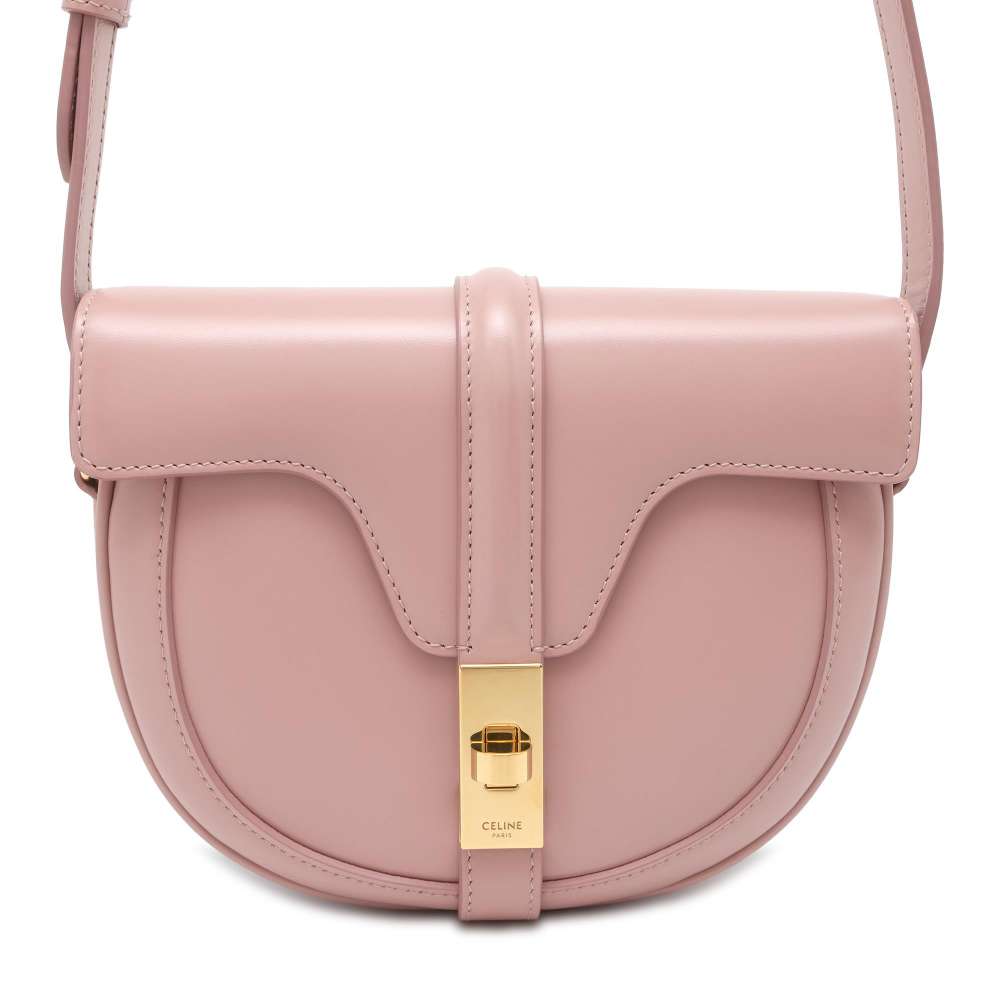 CELINE Busas 16 Sais Shoulder Bag Pink 188013 Leather Size Small