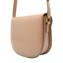 将图像加载到图库查看器中，CELINE Triomphe Busus Claire Shoulder Bag Beige 110413BF4 Leather
