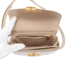 将图像加载到图库查看器中，CELINE Triomphe Busus Claire Shoulder Bag Beige 110413BF4 Leather
