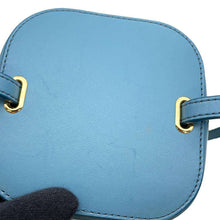 Load image into Gallery viewer, CELINE Cuir Triomphe Small Box Shoulder Bag Blue 199263 Leather
