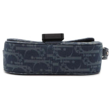 Load image into Gallery viewer, Dior Oblique Saddle Shoulder Bag Tears Collection Navy 2ADCA435DDO CottonDenim Leather
