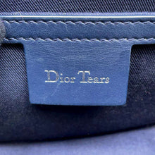 Load image into Gallery viewer, Dior Oblique Saddle Shoulder Bag Tears Collection Navy 2ADCA435DDO CottonDenim Leather
