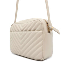 将图像加载到图库查看器中，SAINT LAURENT PARIS Lu Camera Shoulder Bag Ivory 715232 Leather
