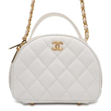 Load image into Gallery viewer, CHANEL Matelasse ChainClutch Shoulder Bag White AP3088 Lambskin
