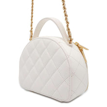 Load image into Gallery viewer, CHANEL Matelasse ChainClutch Shoulder Bag White AP3088 Lambskin
