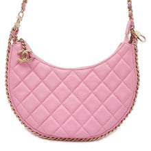 Load image into Gallery viewer, CHANEL Matelasse Small Hobo Shoulder Bag Pink AS3917 Lambskin
