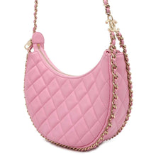 Load image into Gallery viewer, CHANEL Matelasse Small Hobo Shoulder Bag Pink AS3917 Lambskin
