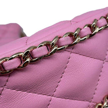 Load image into Gallery viewer, CHANEL Matelasse Small Hobo Shoulder Bag Pink AS3917 Lambskin
