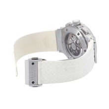 将图像加载到图库查看器中，HUBLOT Big Bang St. Moritz Bezel Diamond W44mm Stainless Steel Rubber White Dial 301.SE.030.RW.114
