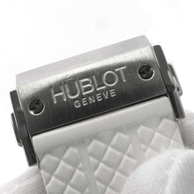 将图像加载到图库查看器中，HUBLOT Big Bang St. Moritz Bezel Diamond W44mm Stainless Steel Rubber White Dial 301.SE.030.RW.114
