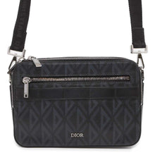 将图像加载到图库查看器中，Dior CDDiamond Safari Shoulder Bag Gray 1ESPO206CDP PVC Coated Canvas Leather
