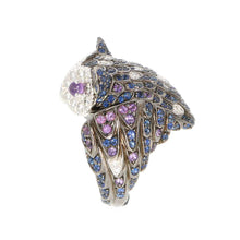 Load image into Gallery viewer, Boucheron Nocturne Owl Chouette Ring Size 51/#11 JRG00707 K18WG K18BG
