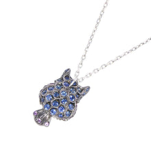 将图像加载到图库查看器中，Boucheron Noctua Owl Chouette Necklace JPN00501 18K White Gold
