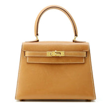 将图像加载到图库查看器中，HERMES Mini Kelly Sellier stitching Natural Courchevel
