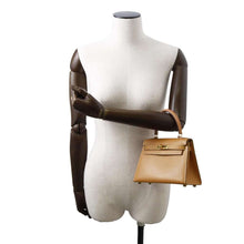 Load image into Gallery viewer, HERMES Mini Kelly Sellier stitching Natural Courchevel
