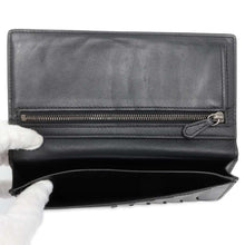 将图像加载到图库查看器中，Berluti Santal Scrit Leather Zip Long Wallet Black Leather
