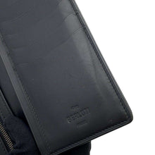 将图像加载到图库查看器中，Berluti Santal Scrit Leather Zip Long Wallet Black Leather
