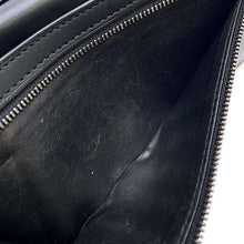 将图像加载到图库查看器中，Berluti Santal Scrit Leather Zip Long Wallet Black Leather
