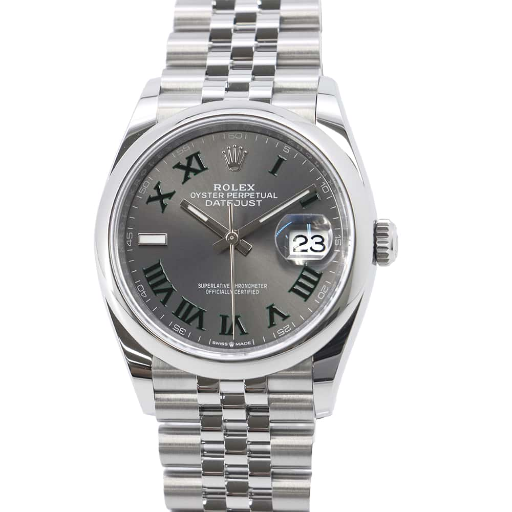 ROLEX Datejust W36mm Stainless Steel Slate Dial 126200