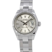 Load image into Gallery viewer, ROLEX Lady-Datejust W28mm Stainless Steel K18WG Silver Dial 279174
